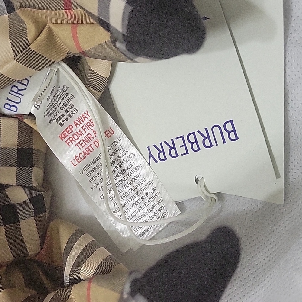 BUBERRY SOFT KNOT HEADBAND NWT NOVA CHECK - Picture 6 of 7